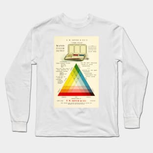 Gorgeous early 20th c. color instruction image Long Sleeve T-Shirt